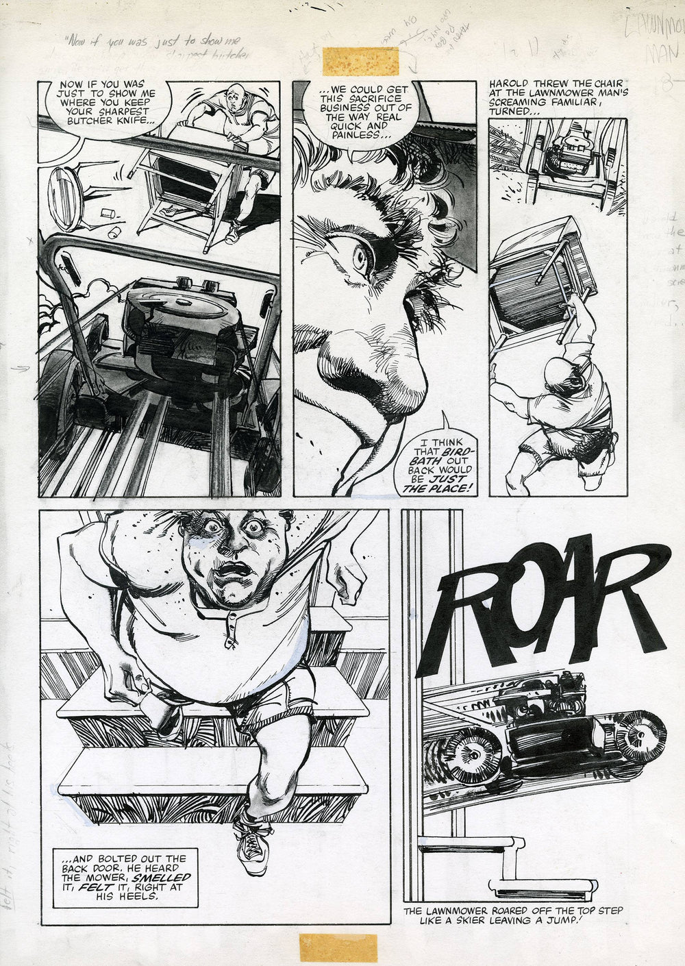 WALTER SIMONSONS LAWNMOWER MAN ARTIST ED PORTFOLIO HC