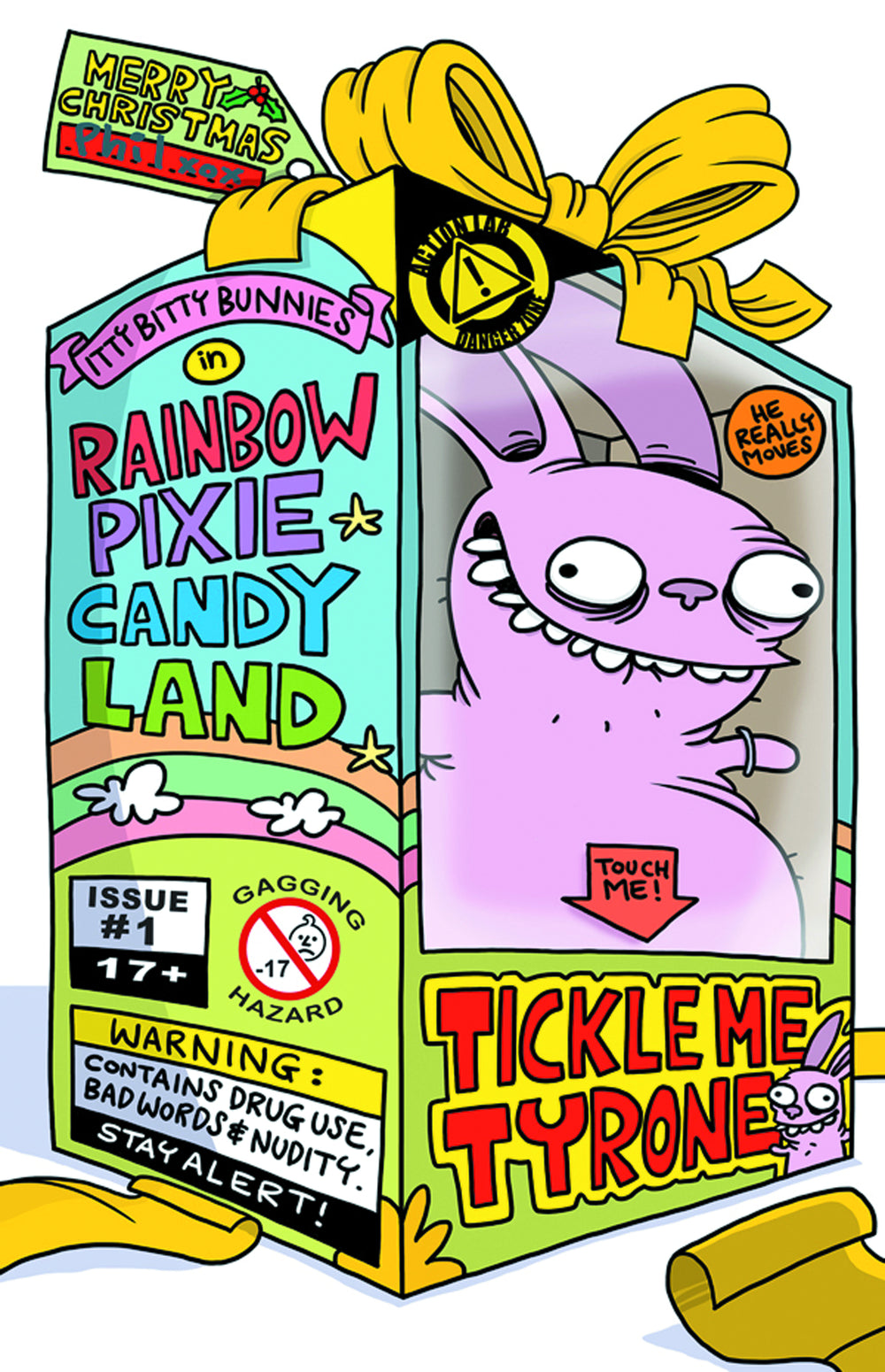 ITTY BITTY BUNNIES RAINBOW PIXIE LAND XMAS #1 TYRONE VAR (MR