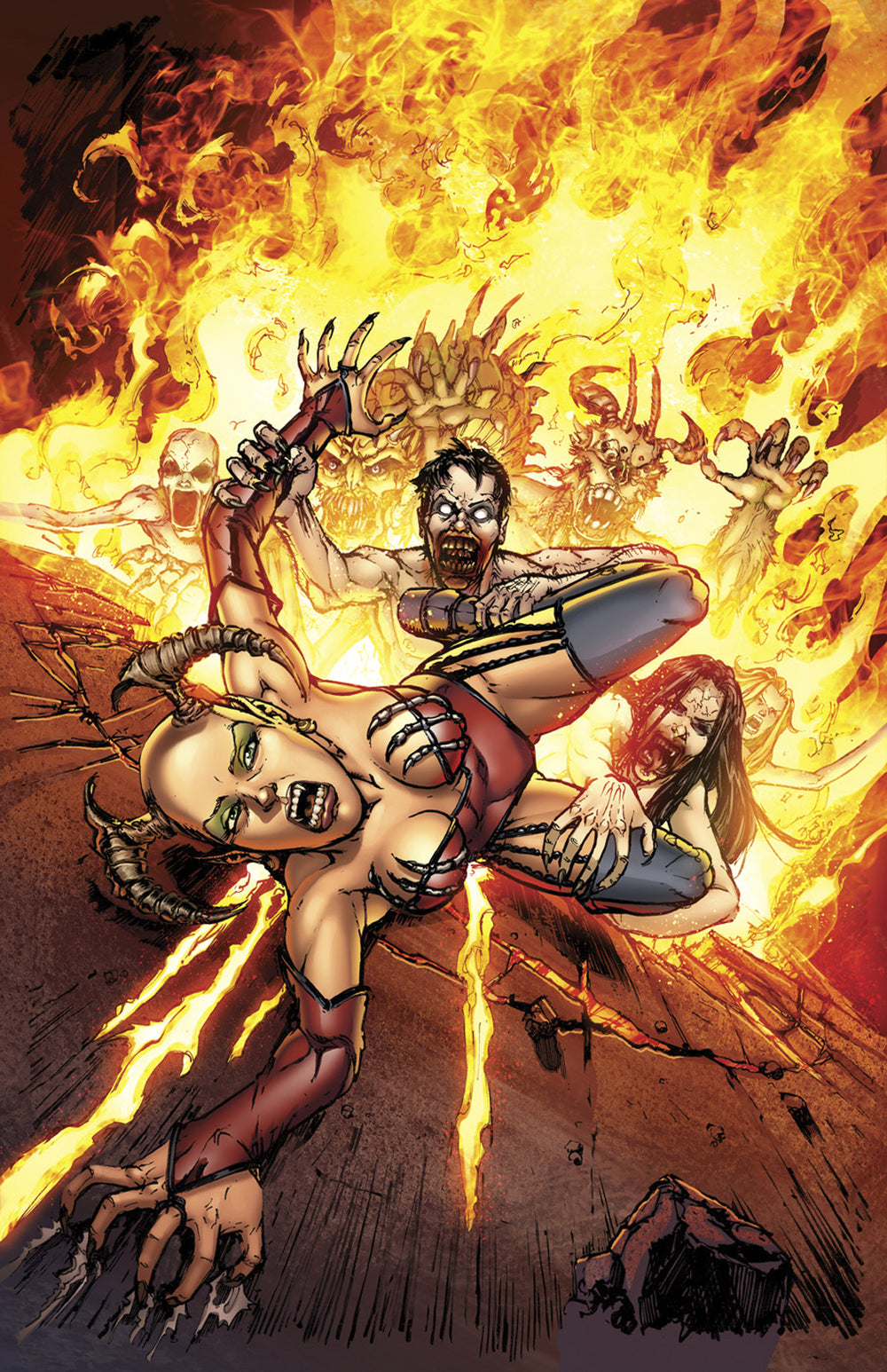 GFT INFERNO RINGS OF HELL #2 (OF 3) A CVR LEISTER (AOFD) (MR