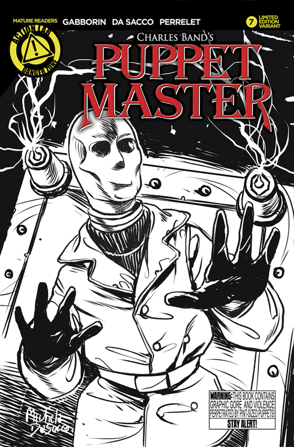 PUPPET MASTER #7 DECAPITRON SKETCH VAR (MR)