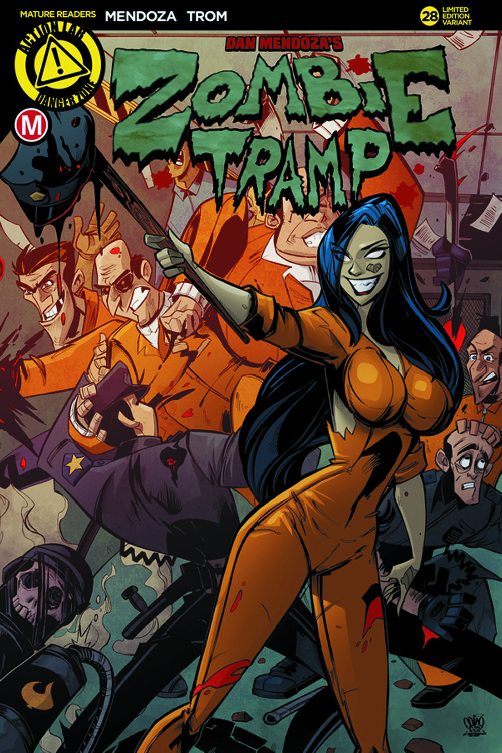 ZOMBIE TRAMP ONGOING #28 CVR C PRISON RIOT (MR)