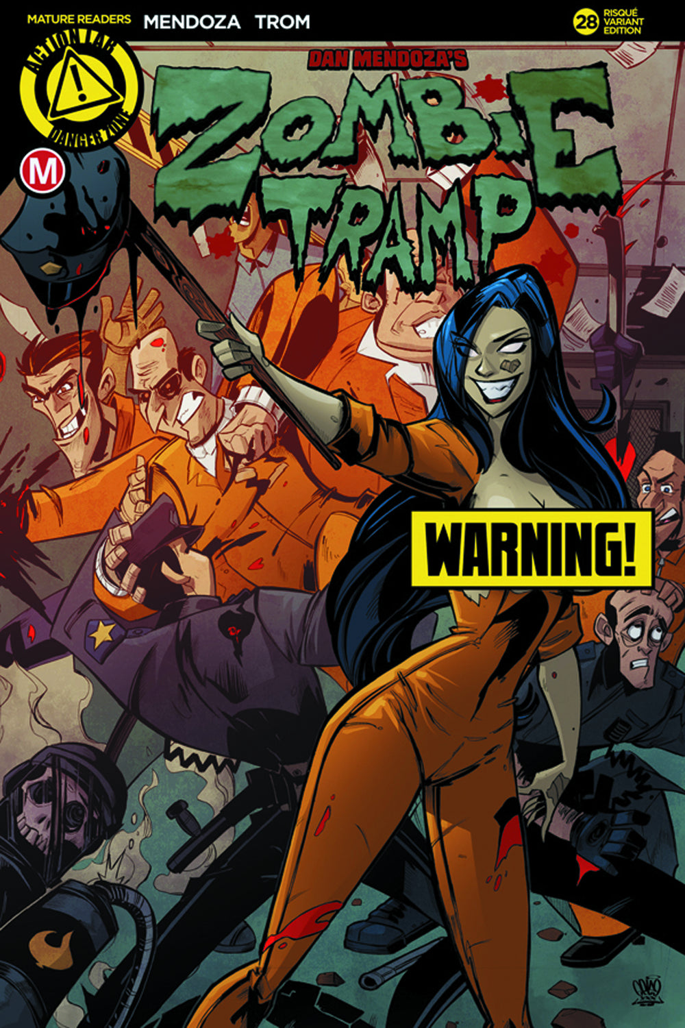 ZOMBIE TRAMP ONGOING #28 CVR D PRISON RIOT RISQUE (MR)