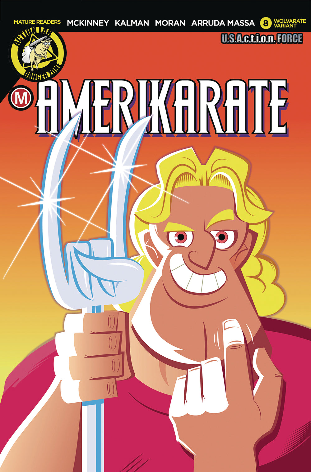 AMERIKARATE #8 CVR D PERILLO WOLVARATE (MR)
