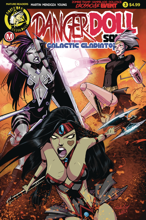DANGER DOLL SQUAD GALACTIC GLADIATORS #3 CVR A CELOR (MR)