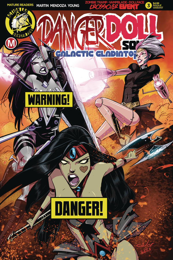 DANGER DOLL SQUAD GALACTIC GLADIATORS #3 CVR B CELOR RISQUE