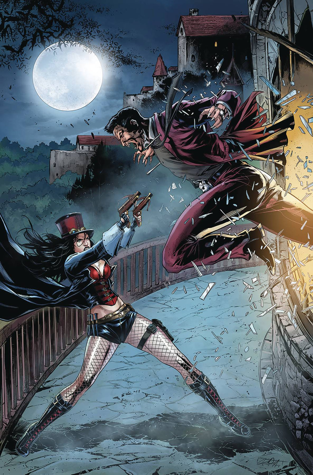 VAN HELSING VS LEAGUE MONSTERS #5 CVR B WHITE (RES)