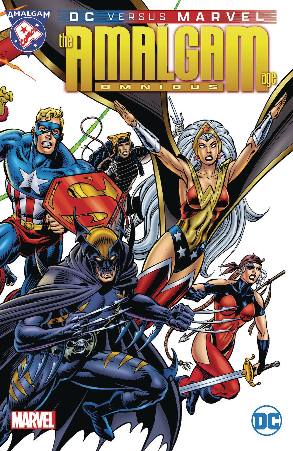 DC MARVEL AMALGAM AGE OMNIBUS HC GIBBONS CVR