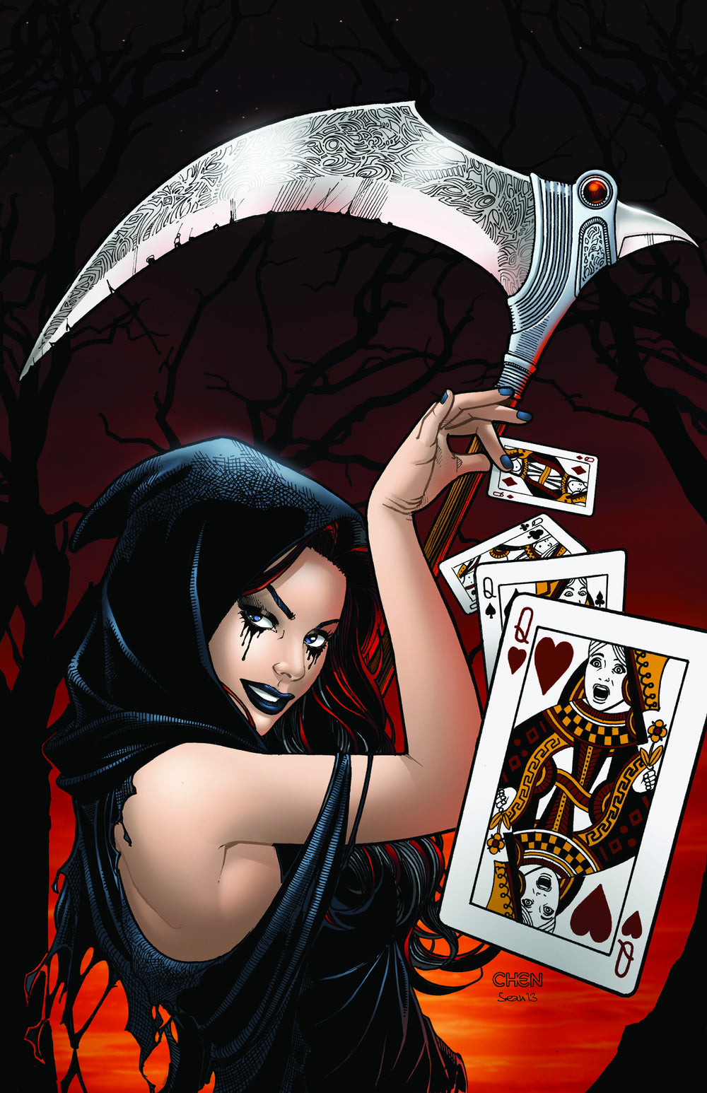 GFT WONDERLAND CLASH OF QUEENS #1 (OF 5) C CVR CHEN (AOFD)