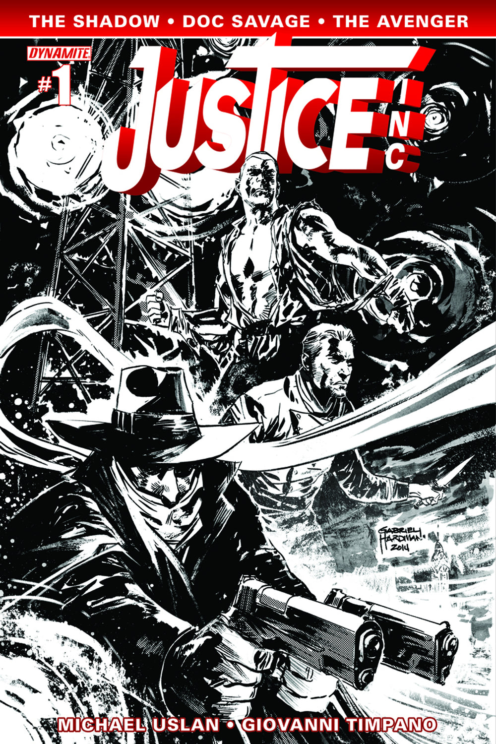 JUSTICE INC #1 (OF 6) 10 COPY HARDMAN B&W INCV (NET)