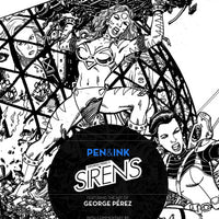 GEORGE PEREZS SIRENS PEN & INK #1