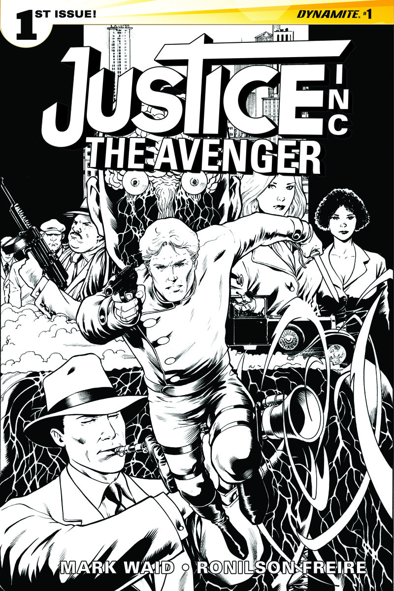 JUSTICE INC AVENGER #1 15 COPY KITSON B&W INCV (NET)
