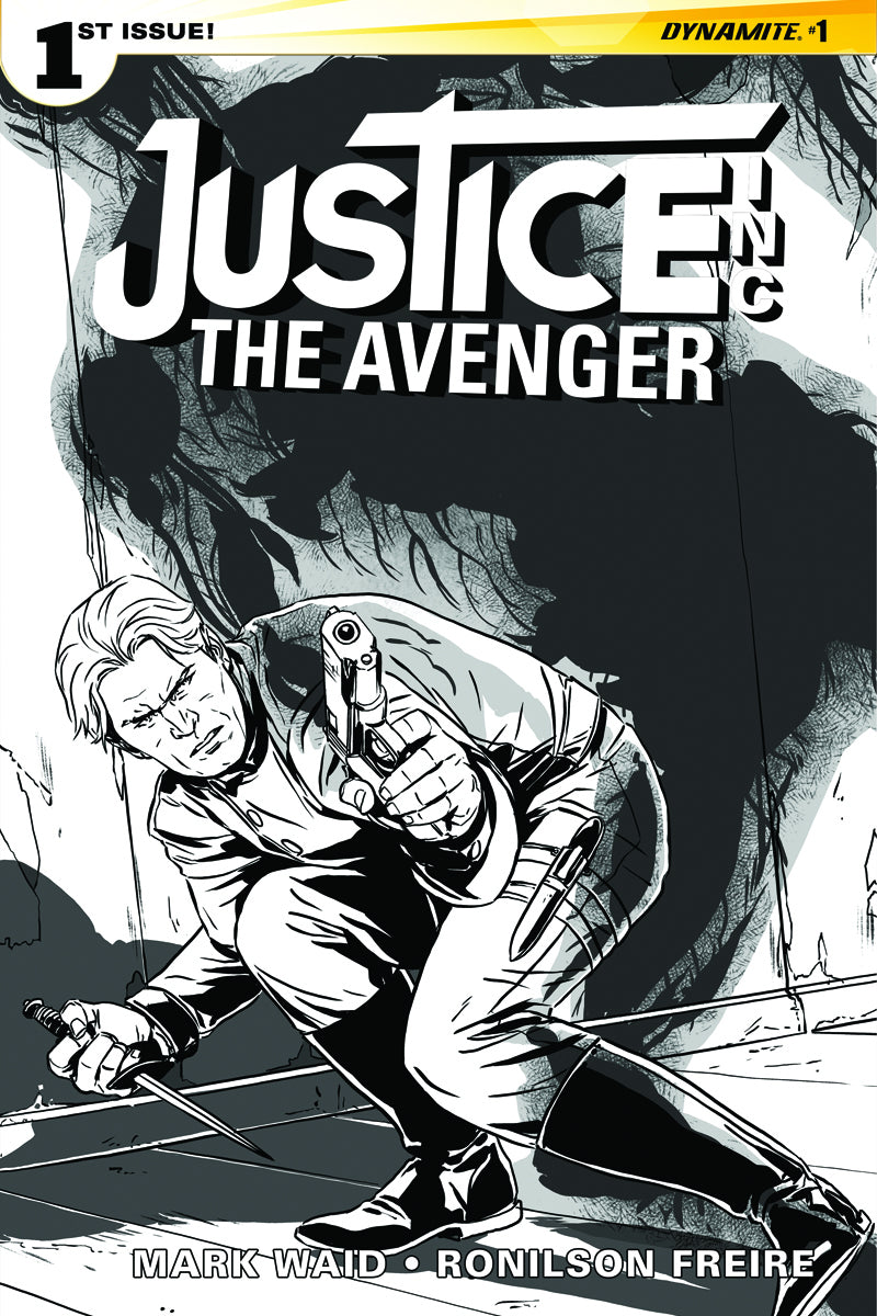 JUSTICE INC AVENGER #1 20 COPY LAMING B&W INCV (NET)
