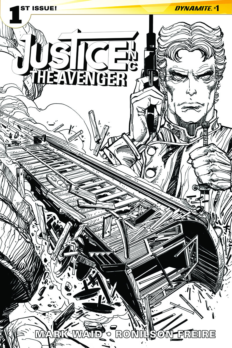 JUSTICE INC AVENGER #1 35 COPY SIMONSON B&W INCV (NET)