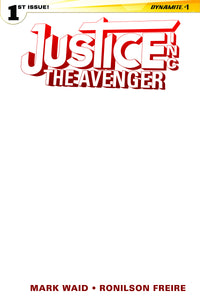 JUSTICE INC AVENGER #1 BLANK AUTHENTIX CVR