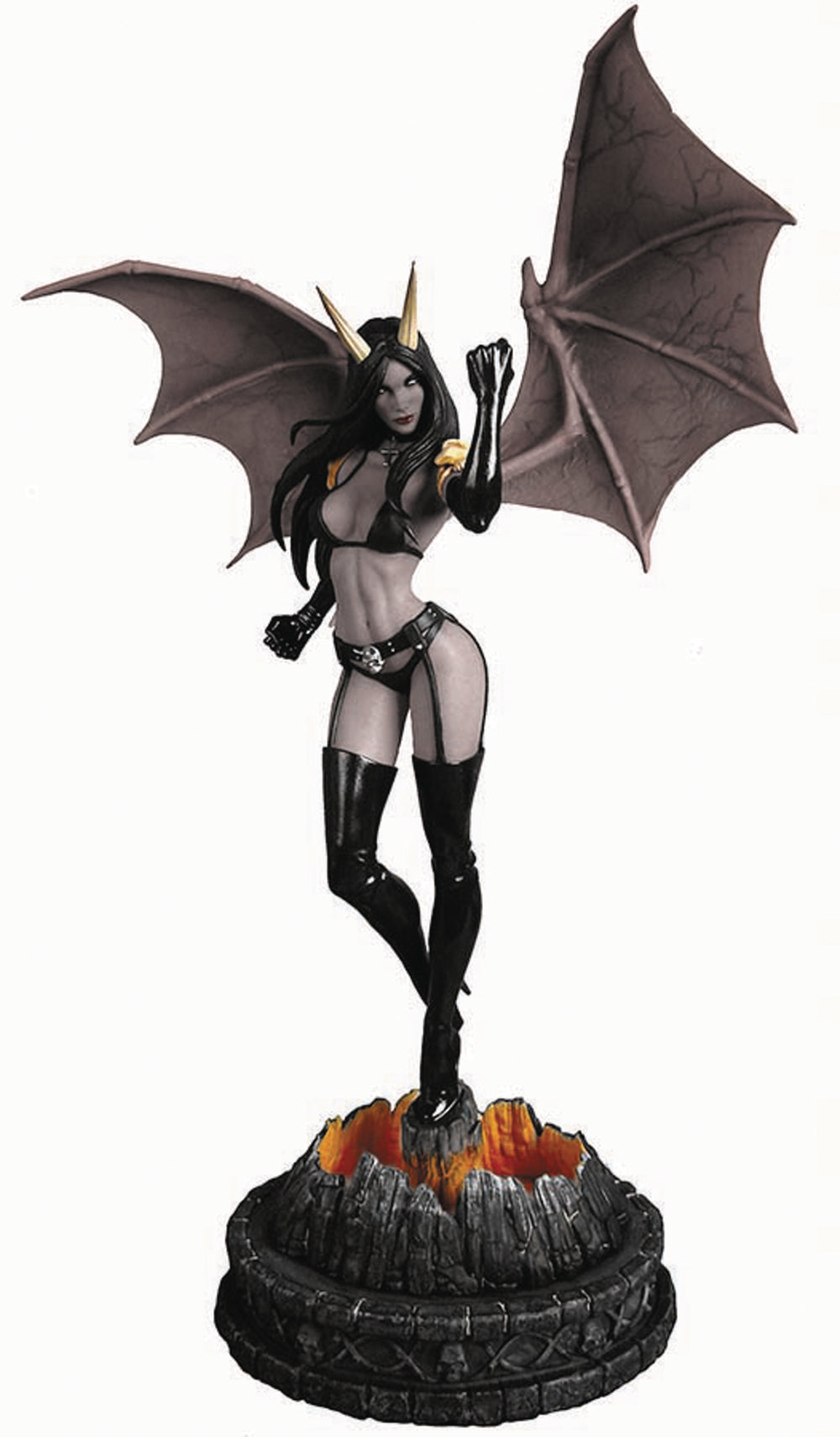 WOMEN DYNAMITE PURGATORI STATUE B&W ED