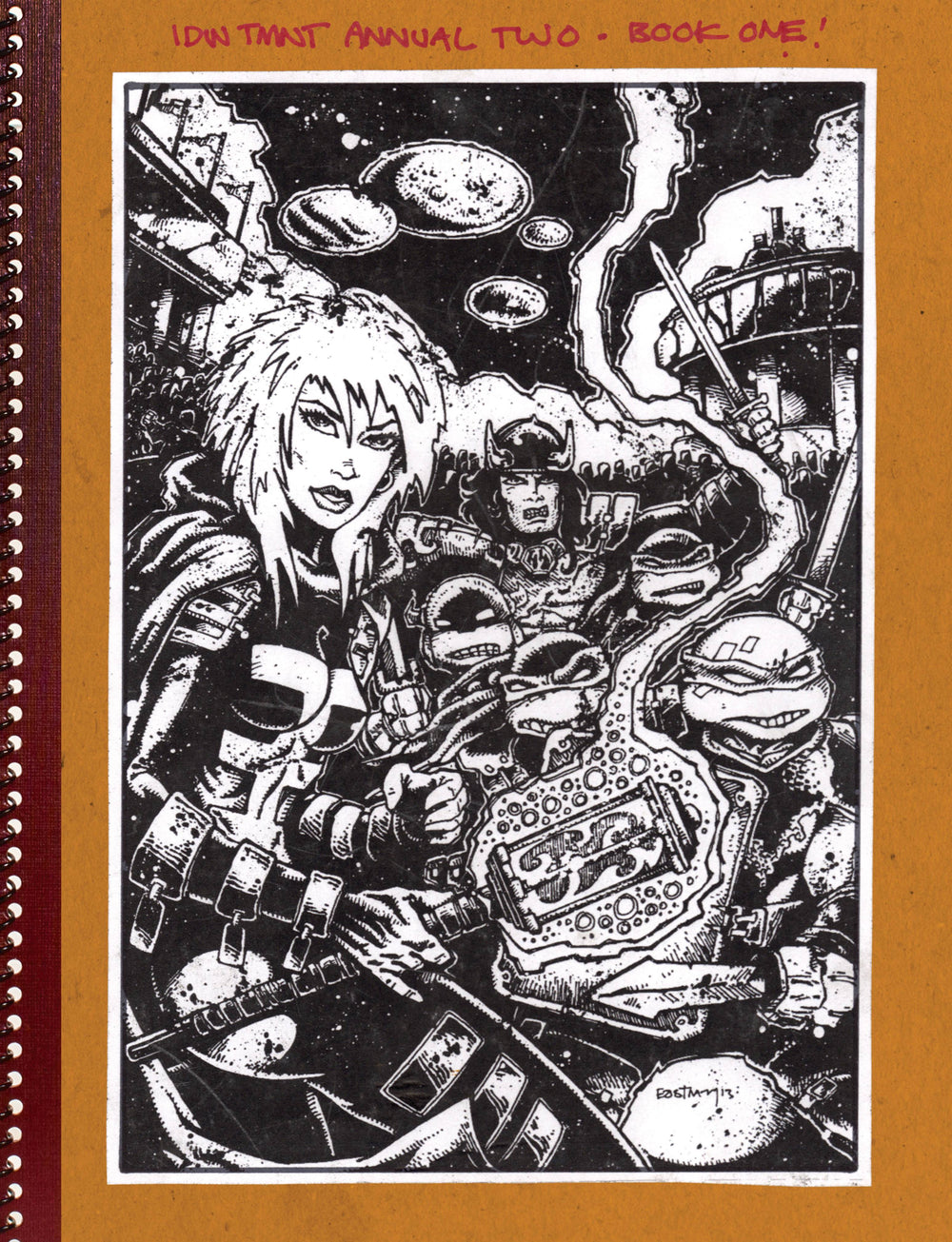 TMNT KEVIN EASTMAN NOTEBOOK SERIES HC 2014 ANNUAL
