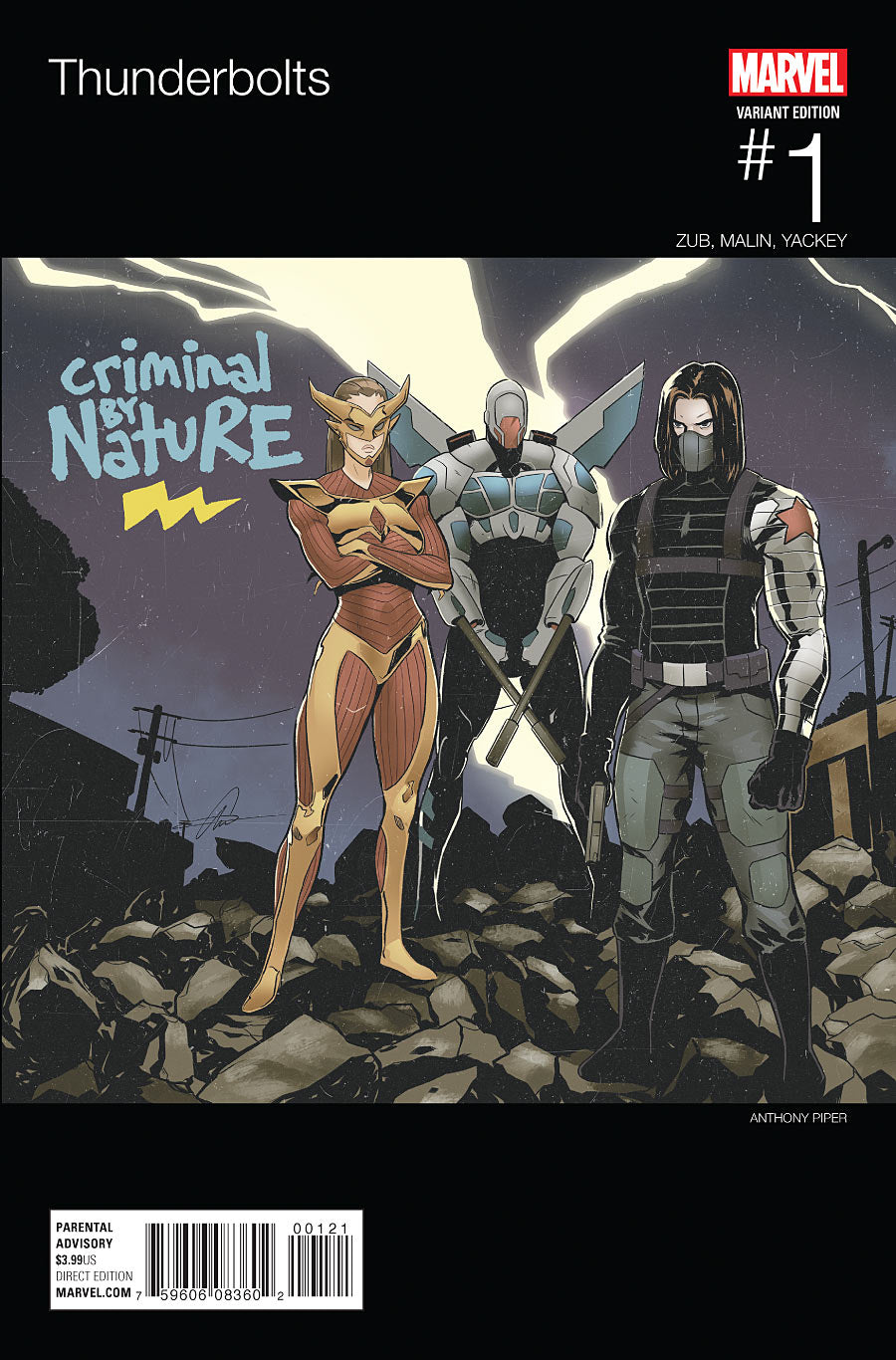 THUNDERBOLTS #1 PIPER HIP HOP VAR