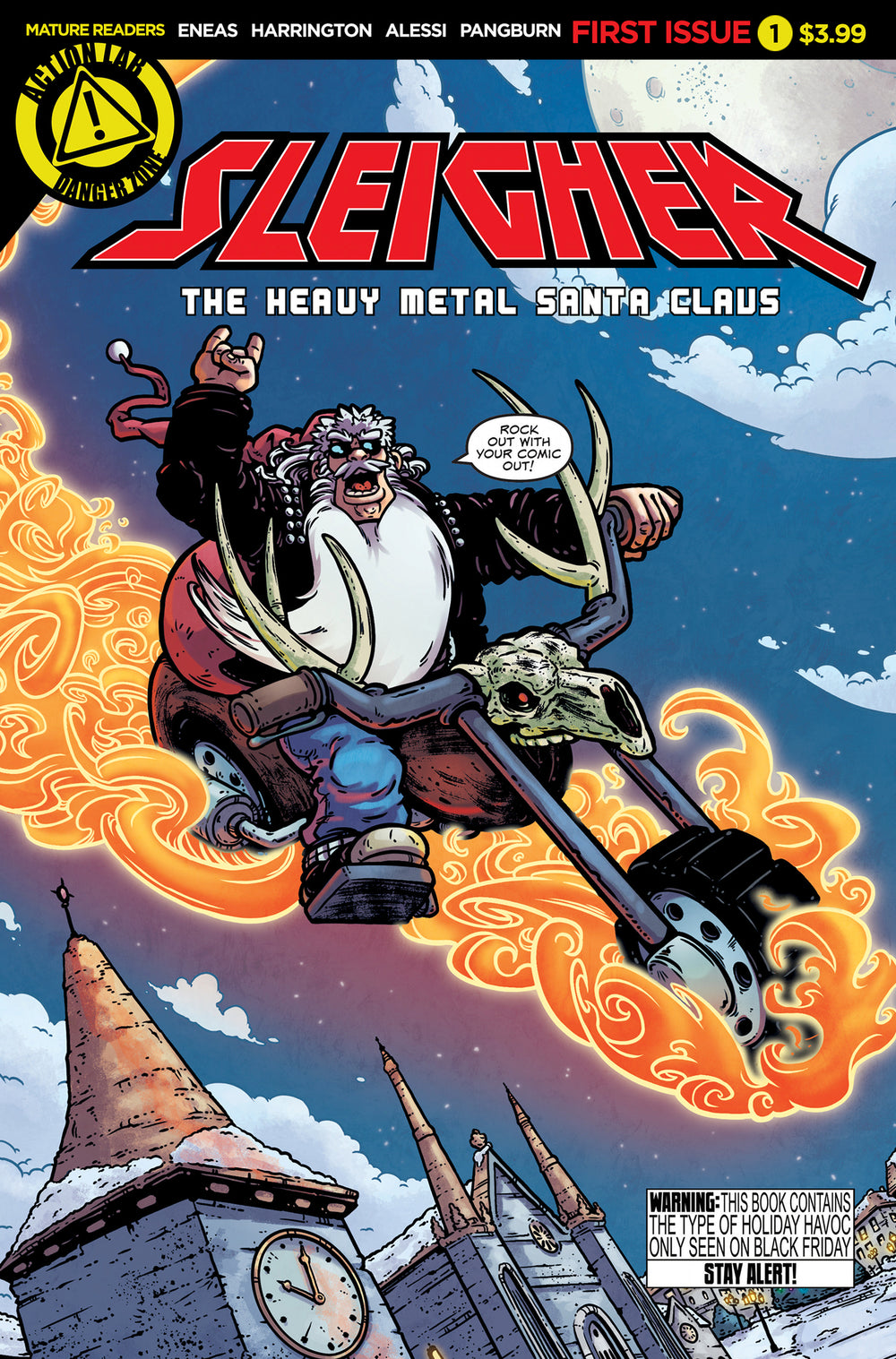 SLEIGHER HEAVY METAL SANTA CLAUS #1 (OF 4) CVR A ENEAS (MR)