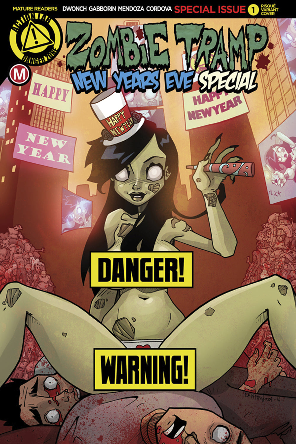ZOMBIE TRAMP NEW YEARS EVE 2016 CVR B MENDOZA RISQUE (MR)