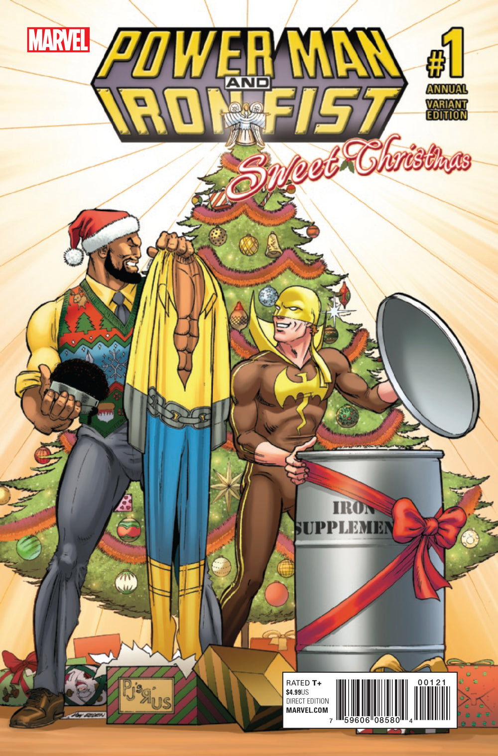 POWER MAN IRON FIST SWEET CHRISTMAS ANNUAL #1 VON EEDEN VAR