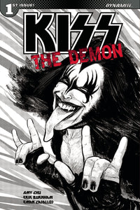KISS DEMON #1 (OF 4) CVR E 10 COPY STRAHM B&W INCV (NET)