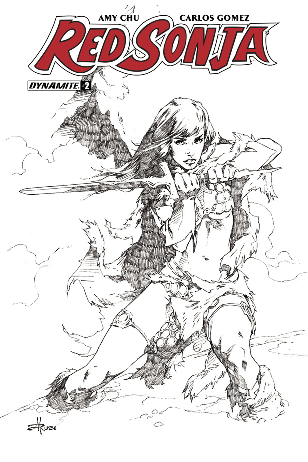 RED SONJA #2 CVR G 30 COPY RUBI B&W INCV (NET)