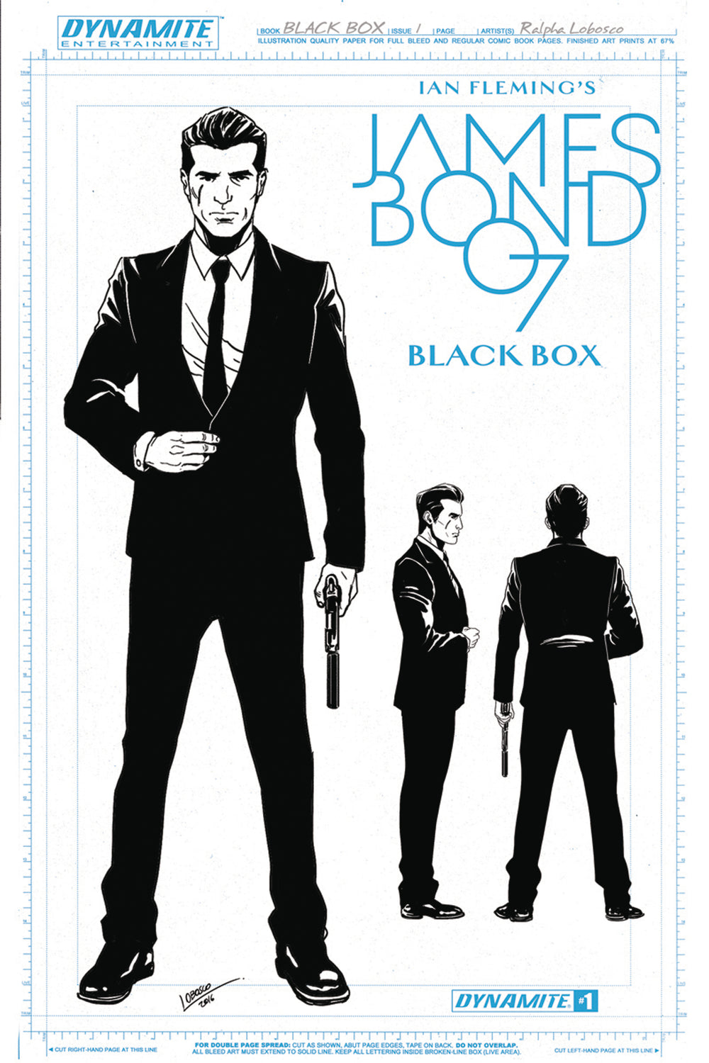 JAMES BOND #1 CVR F 10 COPY LOBOSCO DESIGN INCV (NET)