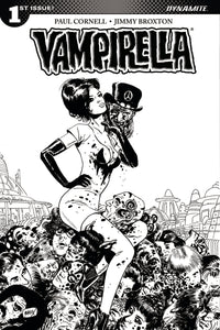 VAMPIRELLA #1 CVR F 10 COPY BROXTON B&W INCV