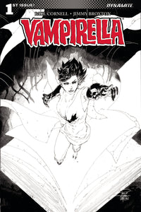 VAMPIRELLA #1 CVR G 20 COPY TAN B&W INCV