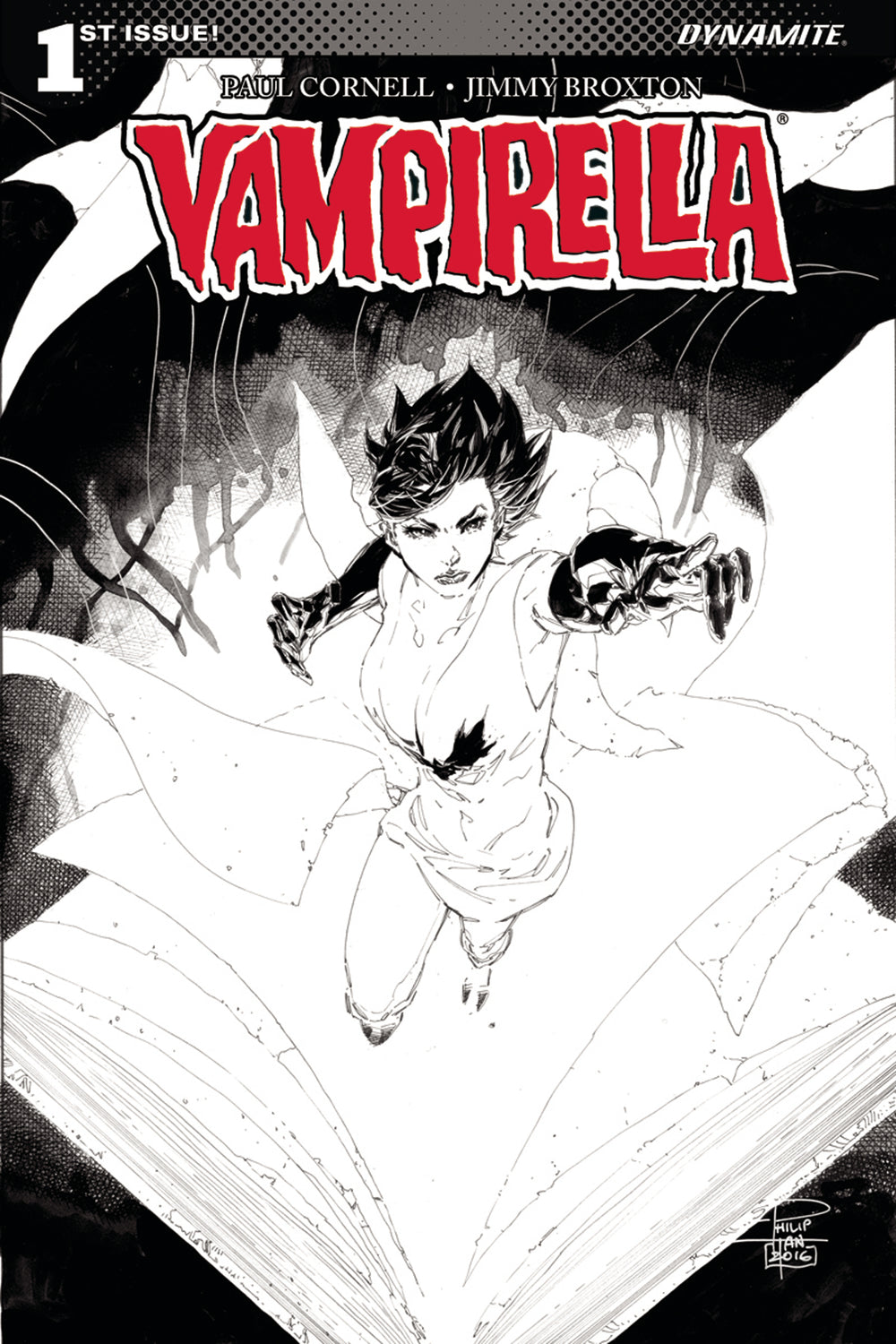 VAMPIRELLA #1 CVR G 20 COPY TAN B&W INCV
