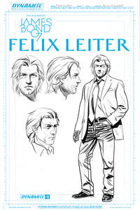 JAMES BOND FELIX LEITER #1 (OF 6) CAMPBELL ARTBOARD FOC INCV