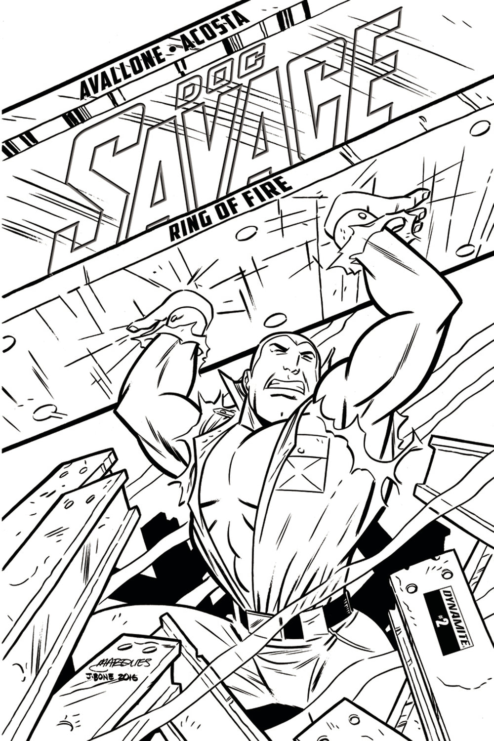 DOC SAVAGE RING OF FIRE #2 (OF 4) CVR D 20 COPY B&W INCV (NE
