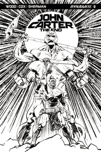 JOHN CARTER THE END #3 CVR C 10 COPY BROWN B&W INCV (NET)