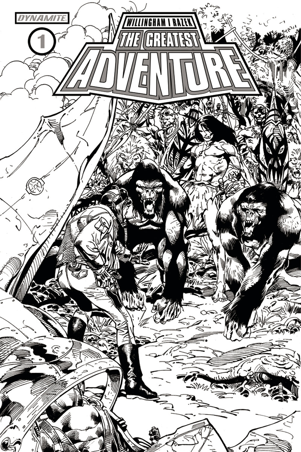 GREATEST ADVENTURE #1 CVR D 10 COPY CASTRO B&W INCV (NET)