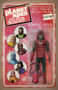 PLANET OF APES GREEN LANTERN #3 UNLOCK ACTION FIGURE VAR