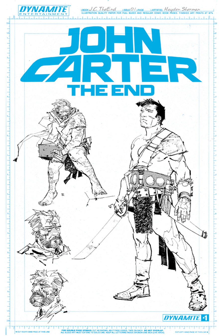 JOHN CARTER THE END #1 UNIQUE ARTBOARD FOC INCV (NET)