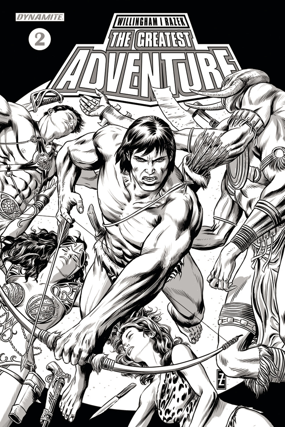 GREATEST ADVENTURE #2 CVR E 20 COPY ZIRCHER B&W INCV (NET)