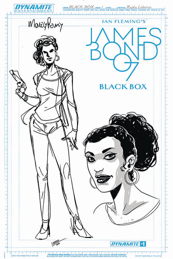 JAMES BOND #1 MONEYPENNY ARTBOARD FOC INCV (NET)