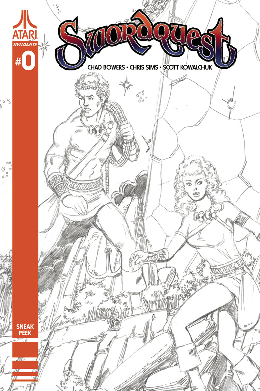 SWORDQUEST #0 CVR D 100 COPY PEREZ ARTIST SNEAK PEEK INCV (N