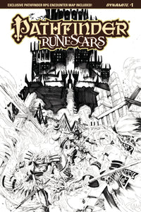 PATHFINDER RUNESCARS #1 CVR D 10 COPY LAU B&W INCV (NET)