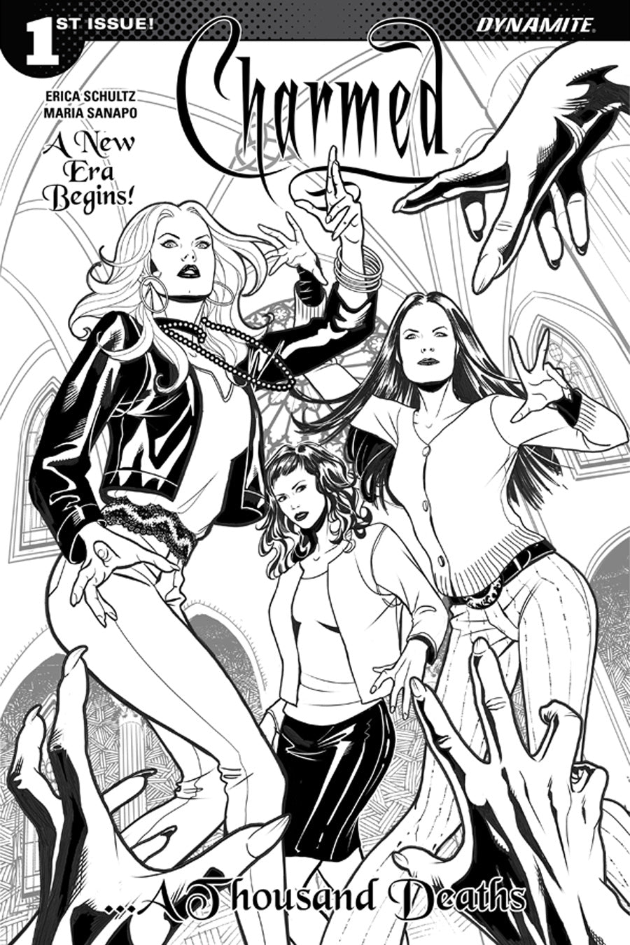 CHARMED #1 (OF 5) SANAPO B&W FOC INCV (Net)
