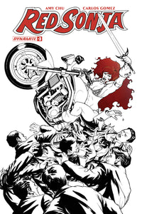RED SONJA #3 15 COPY MCKONE SPOT COLOR FOC INCV (NET)