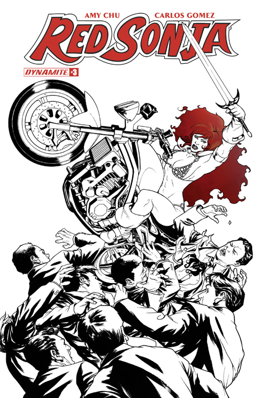 RED SONJA #3 15 COPY MCKONE SPOT COLOR FOC INCV (NET)