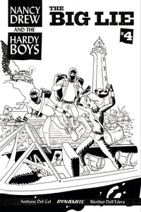 NANCY DREW HARDY BOYS #4 CVR C 10 COPY BULLOCK B&W INCV