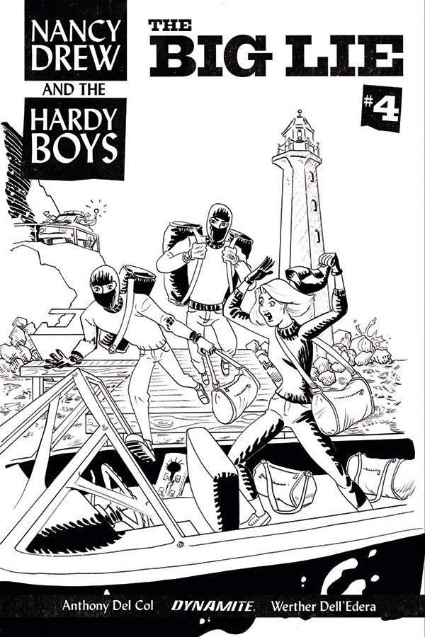 NANCY DREW HARDY BOYS #4 CVR C 10 COPY BULLOCK B&W INCV