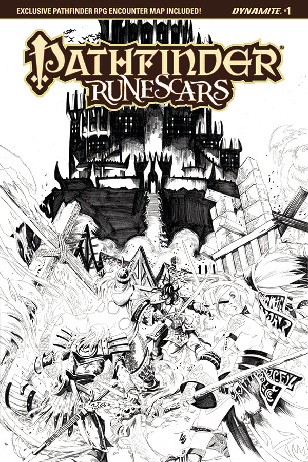 PATHFINDER RUNESCARS #2 CVR D 10 COPY LAU B&W INCV (NET)