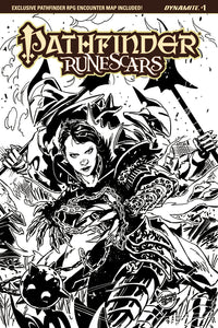 PATHFINDER RUNESCARS #2 CVR E 20 COPY BORGES B&W INCV (NET)
