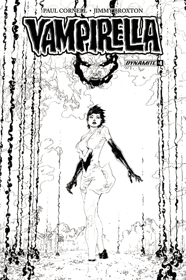 VAMPIRELLA #4 CVR F 20 COPY TAN B&W INCV