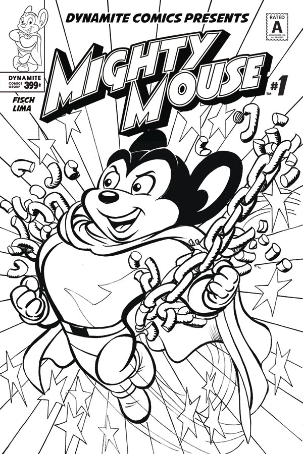 MIGHTY MOUSE #1 CVR E COLORING BOOK CVR