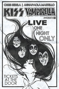 KISS VAMPIRELLA #1 (OF 5) CVR G 20 COPY IDHE B&W INCV (NET)